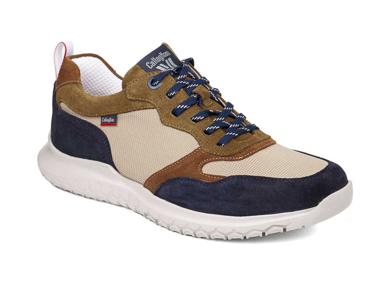 Scarpe Casual Callaghan 53704 Suv Marine Cro Uomo Blu Beige Marroni | WXS4374TS