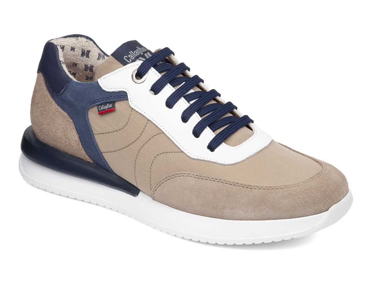 Scarpe Da Ginnastica Callaghan 51100 Moses Uomo Beige Blu | HDS4125SF