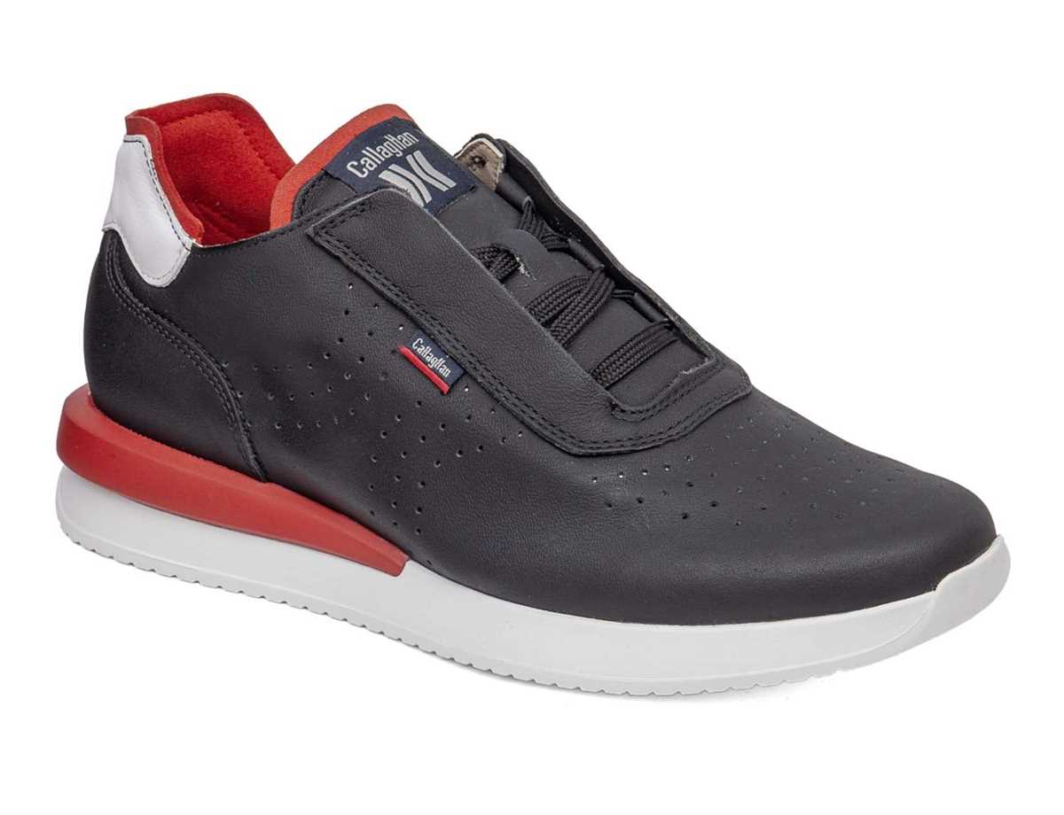 Scarpe Da Ginnastica Callaghan 51101 Moses Uomo Nere Bianche Rosse | YJZ446PZ