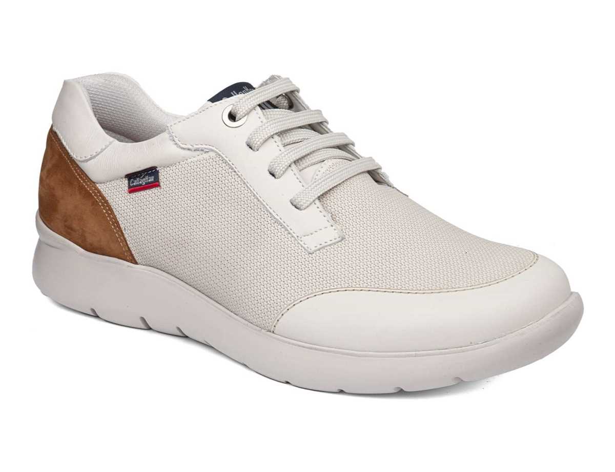 Scarpe Da Ginnastica Callaghan 51308 Nuvole Uomo Bianche Marroni | MTU1692JJ