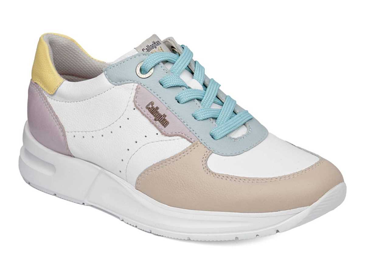 Scarpe Da Ginnastica Callaghan 92120 Dorcas S.I.L Donna Rosa Bianche Blu | ULM3596RL