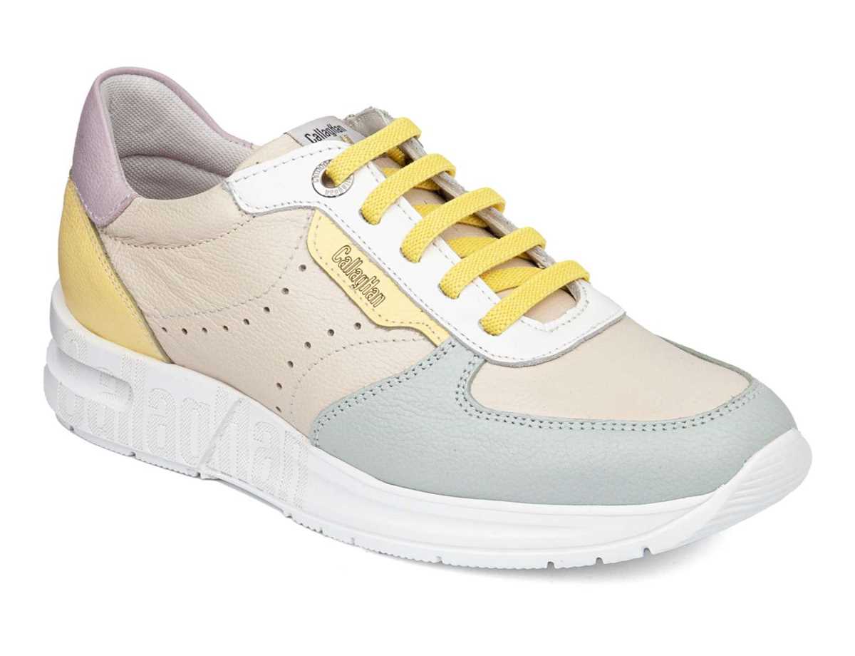 Scarpe Da Ginnastica Callaghan 92120 Dorcas S.I.L Donna Beige Gialle Blu | VTA2941PH