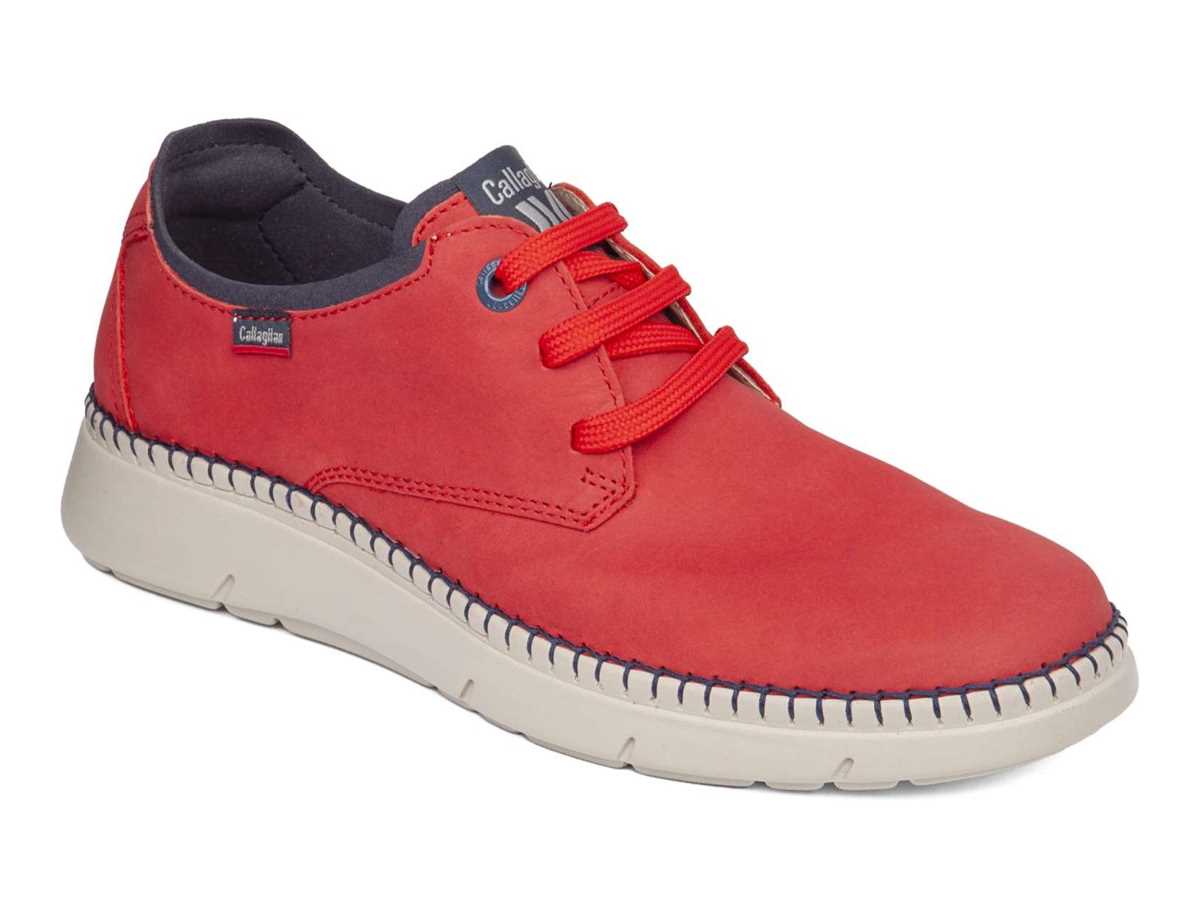 Scarpe Stringate Callaghan 53500 Circular Uomo Rosse Blu | VGJ2066LY