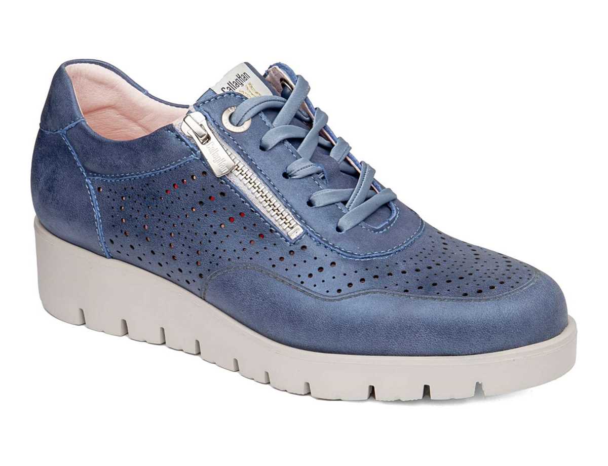 Scarpe da Ginnastica con Plateau Callaghan 89894 Haman Donna Blu Scuro | ANT9093YP