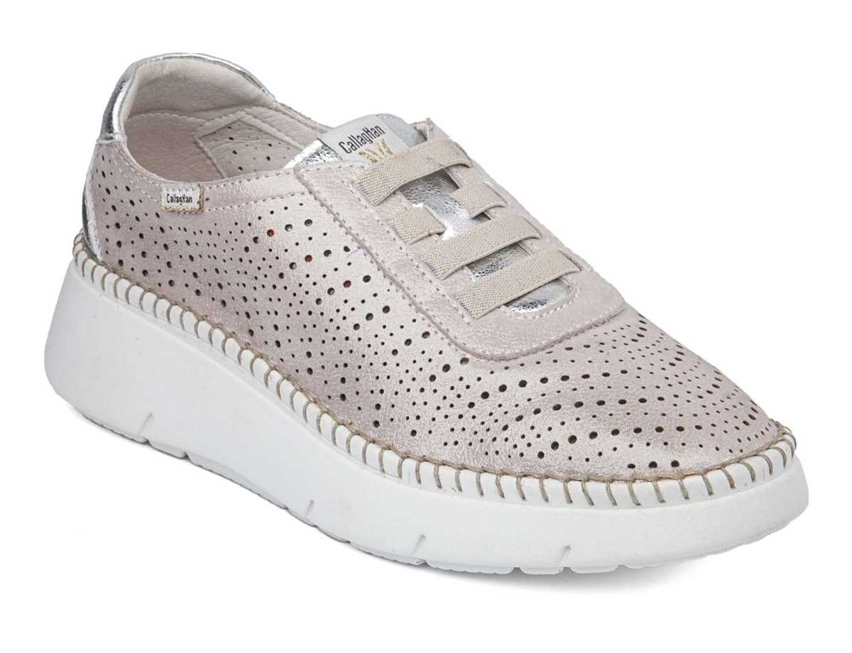 Scarpe da Ginnastica con Plateau Callaghan 53600 Circular Sra. Donna Rosa Argento | GQK1459XH