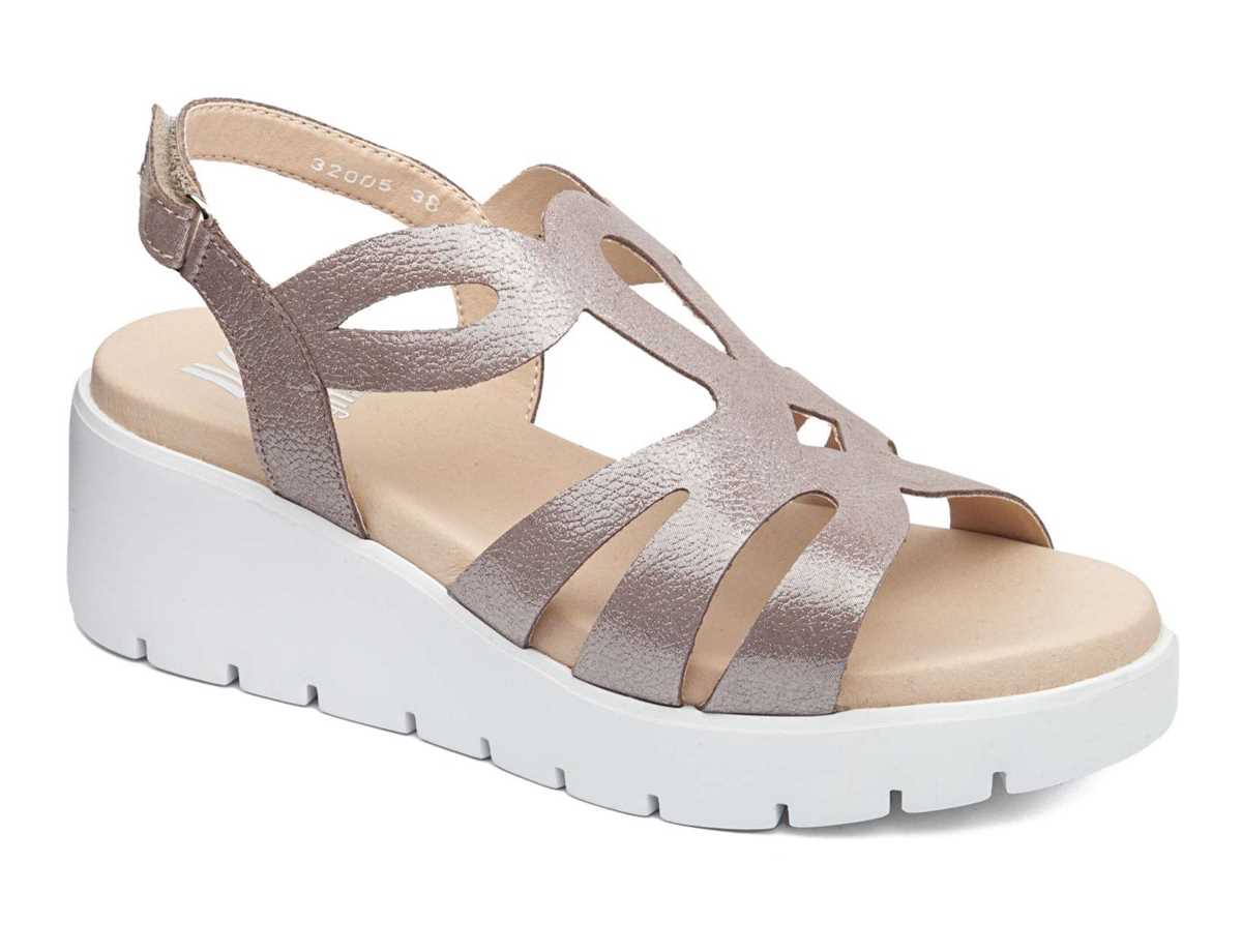 Sandali con Plateau Callaghan 32005 Bera Donna Beige | OSZ1841LF