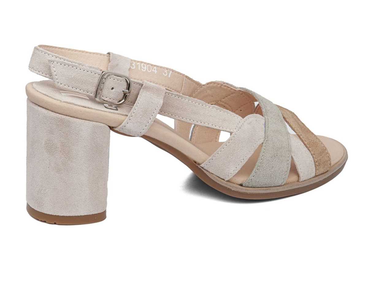 Sandali con Tacco Callaghan 31904 Kanji Donna Beige Verdi Bianche | KVY9542PR