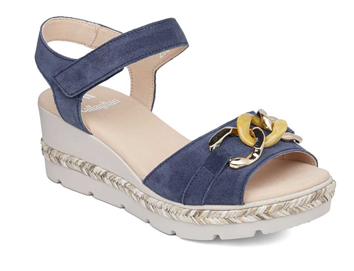 Sandali con Zeppa Callaghan 29807 Mara Donna Blu | IBB7691GC