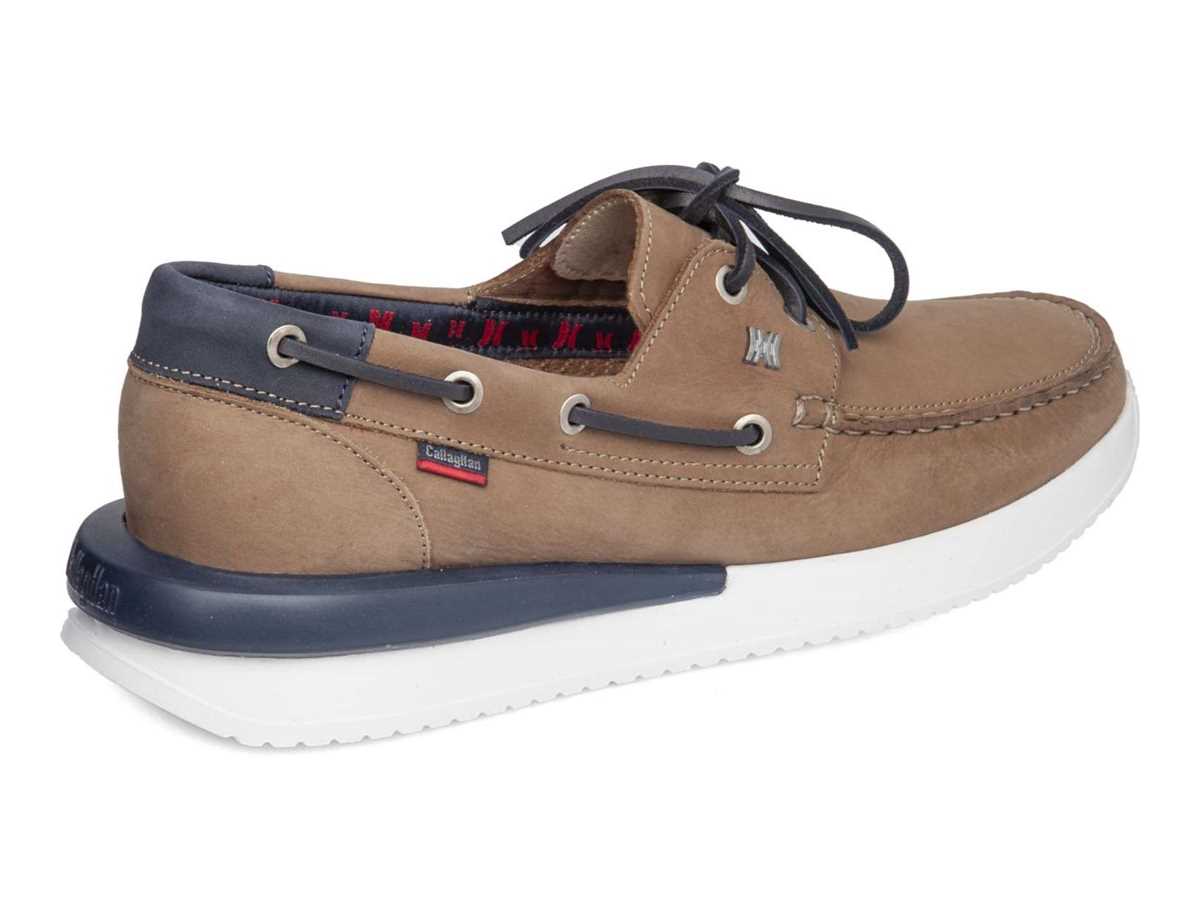 Scarpe Barca Callaghan 52100 Moses Uomo Beige Blu | AED2049RG