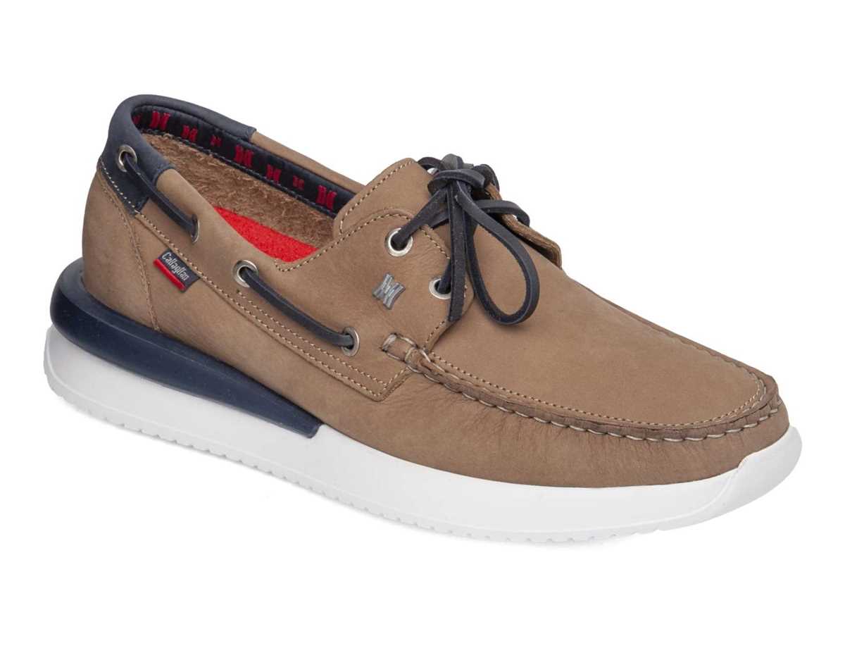 Scarpe Barca Callaghan 52100 Moses Uomo Beige Blu | AED2049RG