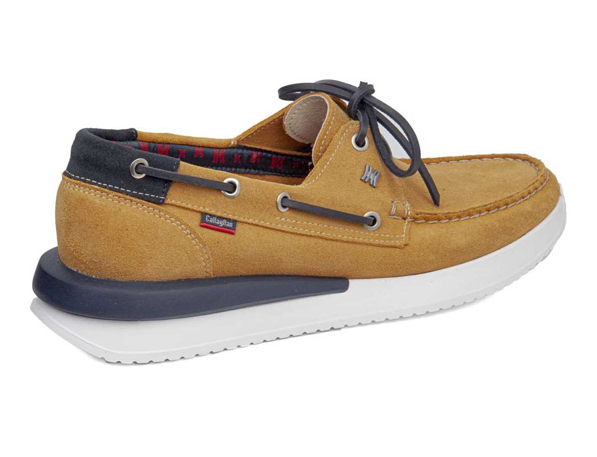 Scarpe Barca Callaghan 52100 Moses Uomo Gialle Blu | AZO628LE