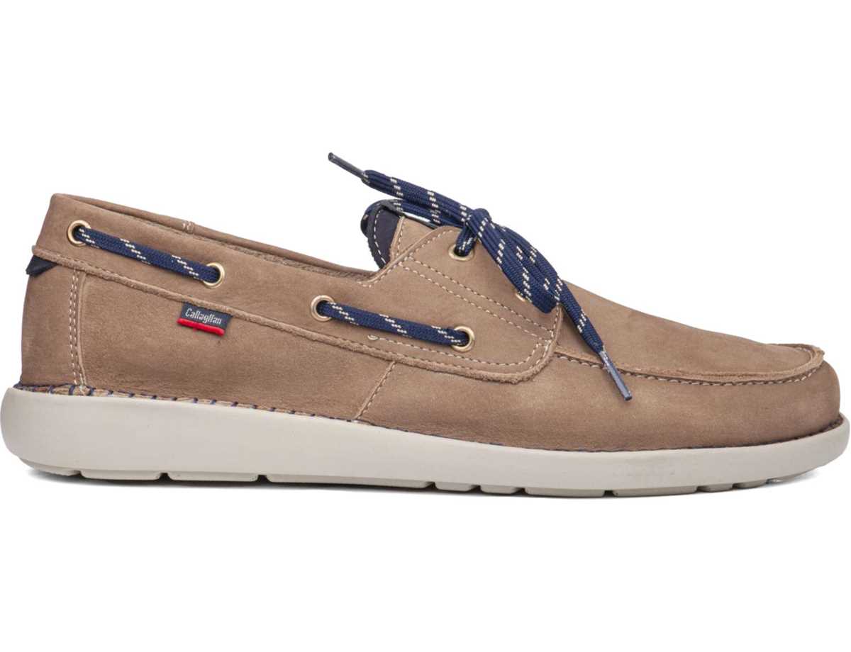 Scarpe Barca Callaghan 53400 Abner Uomo Beige Blu | JXH876ON