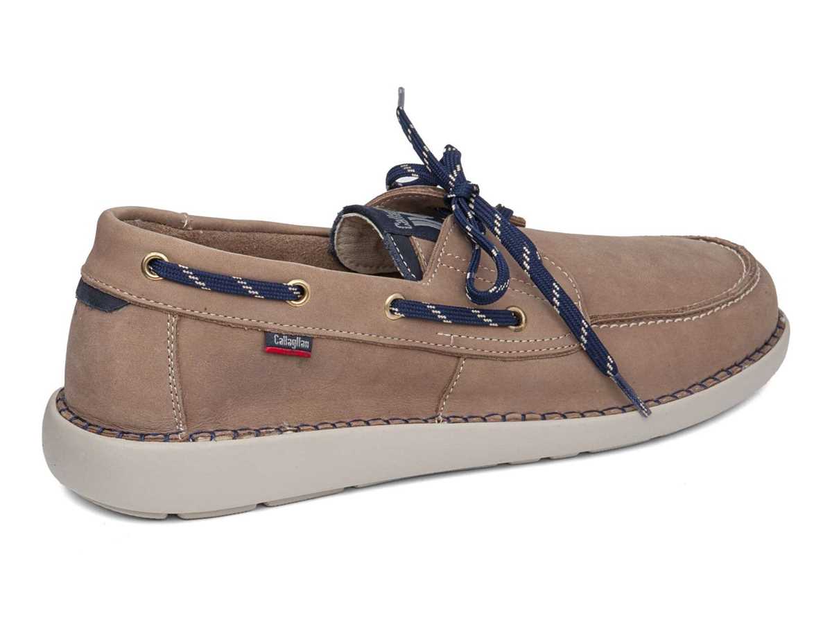 Scarpe Barca Callaghan 53400 Abner Uomo Beige Blu | JXH876ON