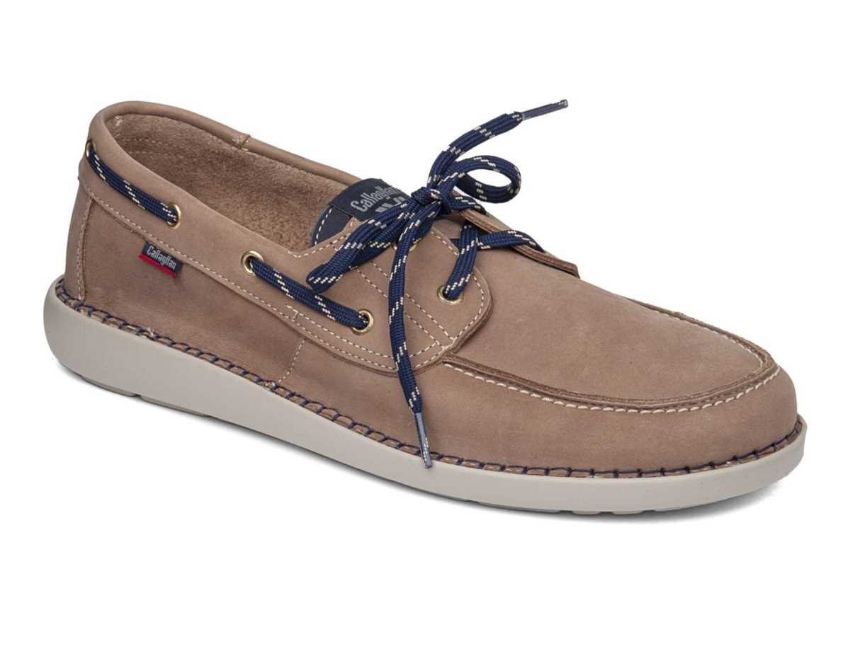 Scarpe Barca Callaghan 53400 Abner Uomo Beige Blu | JXH876ON