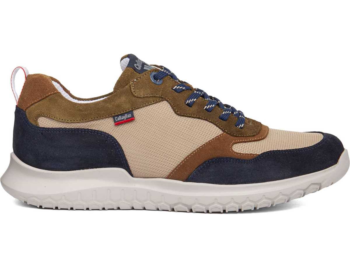 Scarpe Casual Callaghan 53704 Suv Marine Cro Uomo Blu Beige Marroni | WXS4374TS