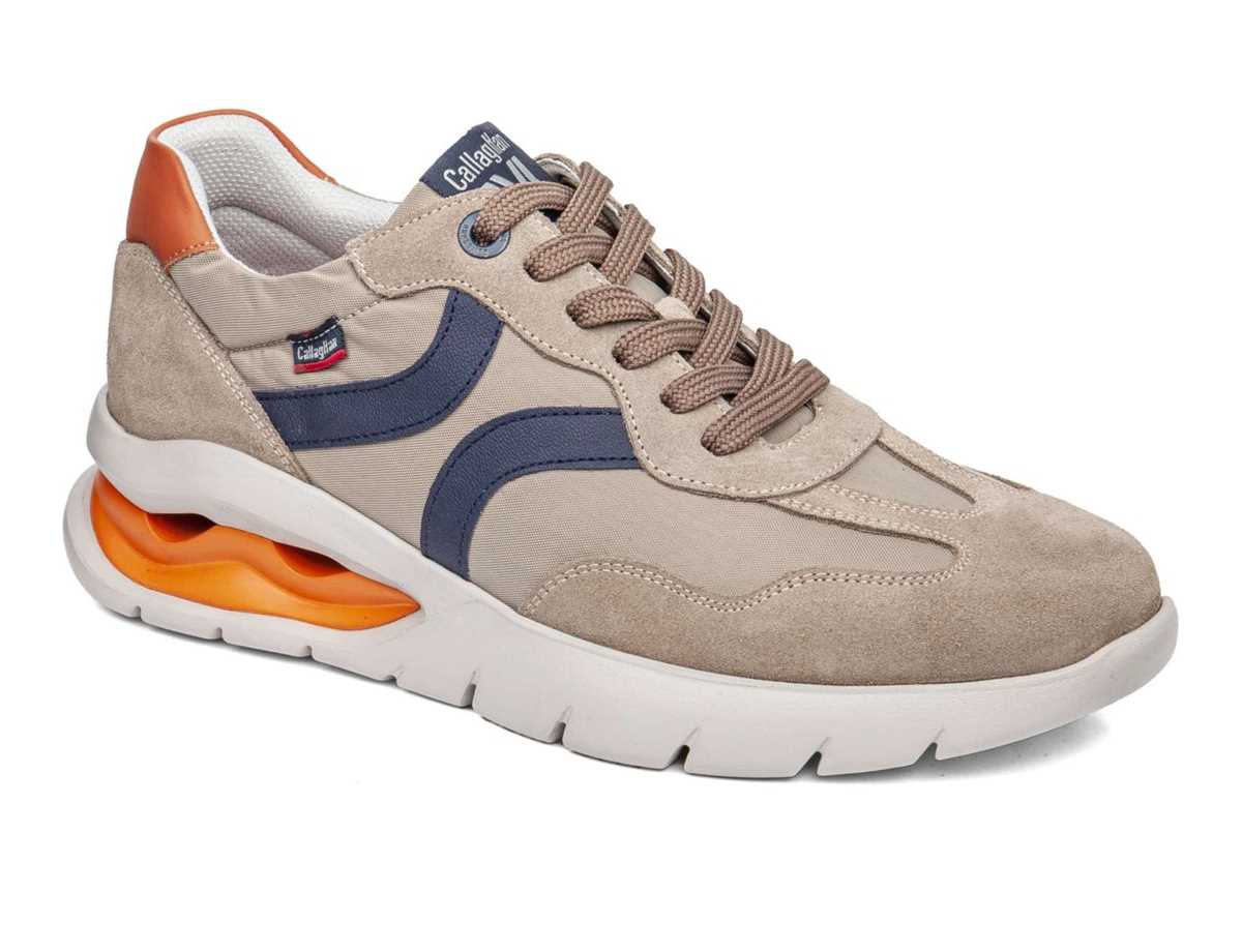 Scarpe Da Ginnastica Callaghan 45408 Vento Uomo Beige Blu | AEF9183EQ