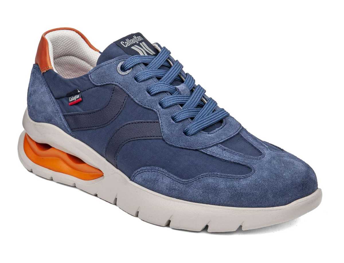 Scarpe Da Ginnastica Callaghan 45408 Vento Uomo Blu Arancioni | MGY175LO