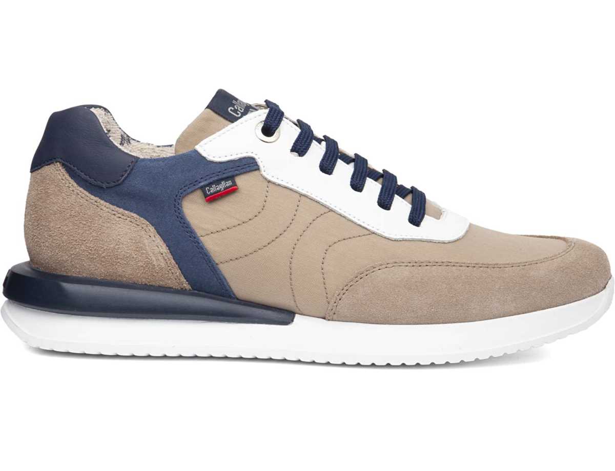 Scarpe Da Ginnastica Callaghan 51100 Moses Uomo Beige Blu | HDS4125SF