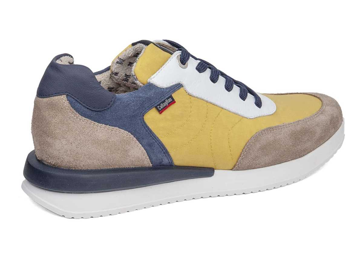 Scarpe Da Ginnastica Callaghan 51100 Moses Uomo Beige Gialle Blu | PXA569YH