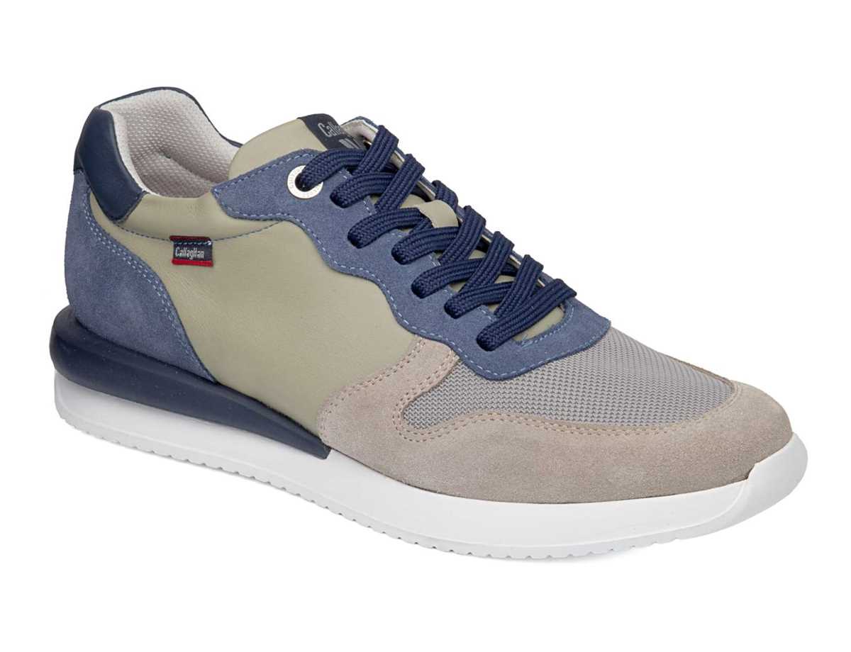 Scarpe Da Ginnastica Callaghan 51103 Moses Uomo Beige Grigie Verdi | KPC6516UW