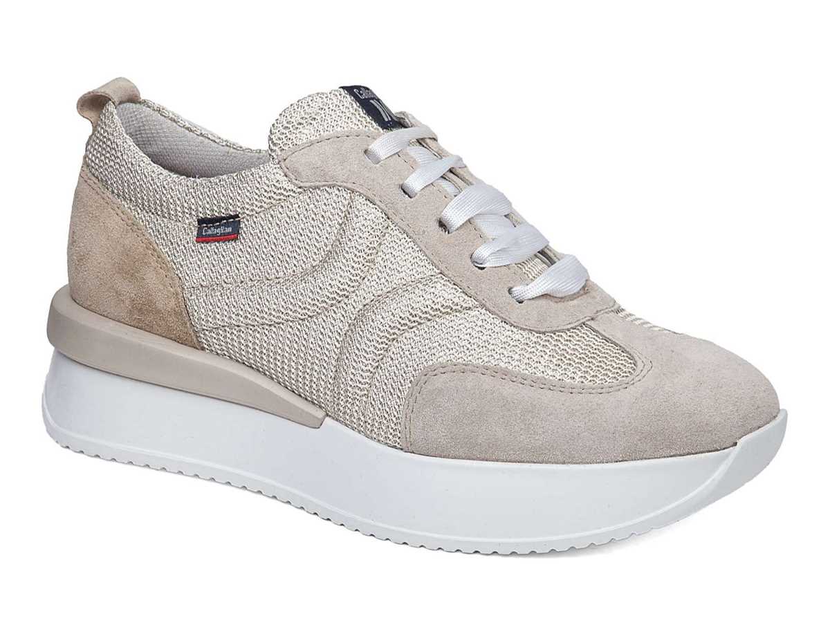 Scarpe Da Ginnastica Callaghan 51200 Dina Donna Bianche Beige | AGU435LR