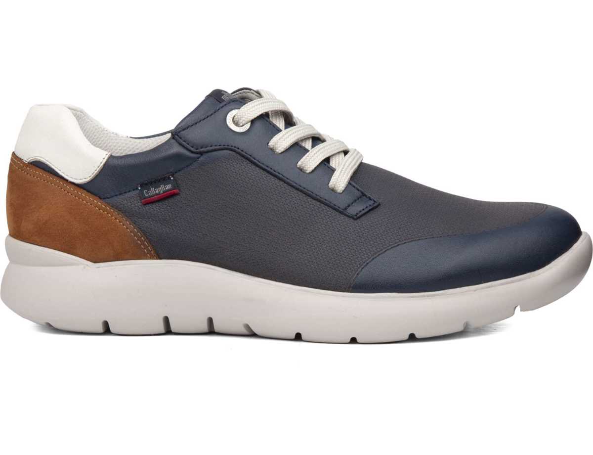 Scarpe Da Ginnastica Callaghan 51308 Nuvole Uomo Blu Marroni Bianche | AGM980JZ