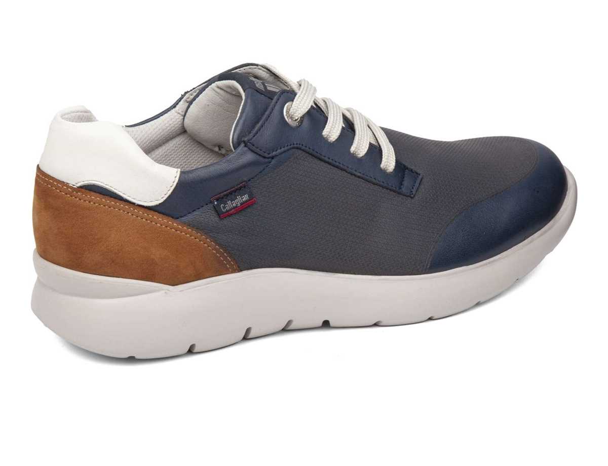 Scarpe Da Ginnastica Callaghan 51308 Nuvole Uomo Blu Marroni Bianche | AGM980JZ