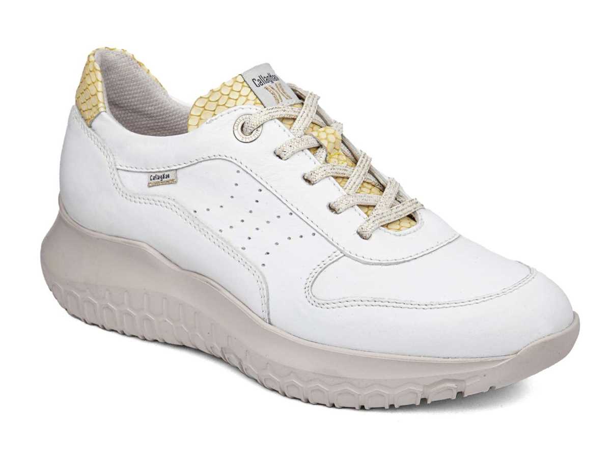 Scarpe Da Ginnastica Callaghan 53801 Suv Marine Sra Donna Bianche Gialle | QDB1946QP