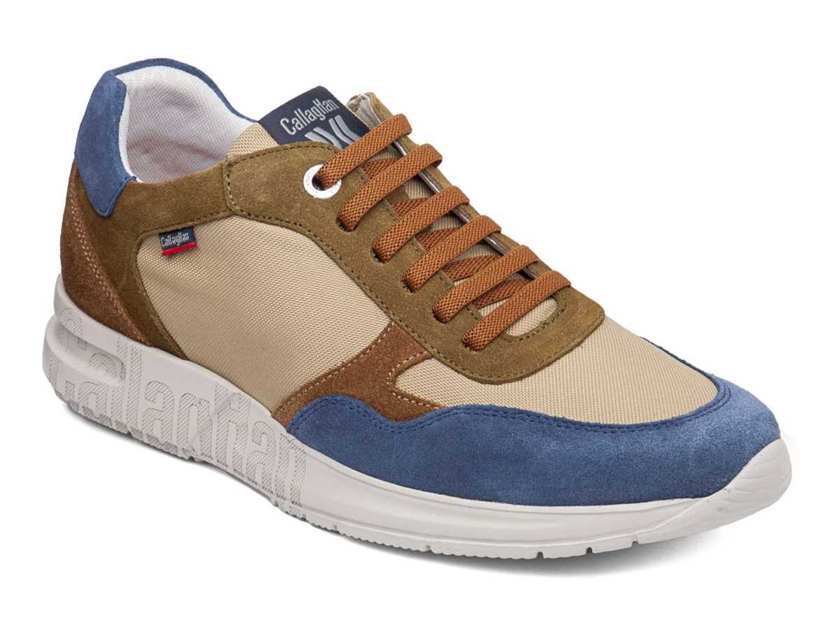 Scarpe Da Ginnastica Callaghan 91324 Goliat S.I.Lase Uomo Blu Beige Verdi | GCJ3436GP