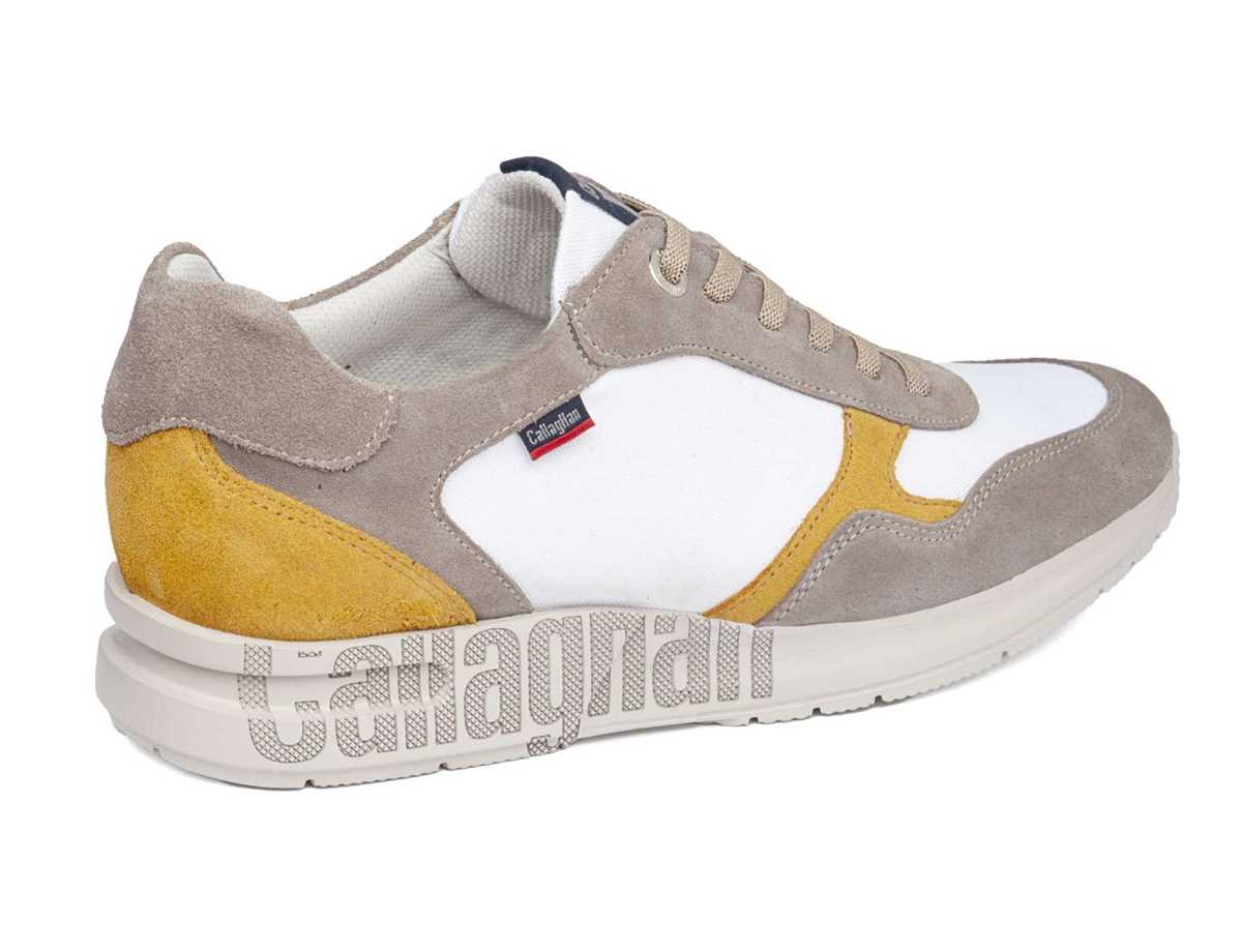 Scarpe Da Ginnastica Callaghan 91324 Goliat S.I.Lase Uomo Grigie Bianche Gialle | ILA2187HY