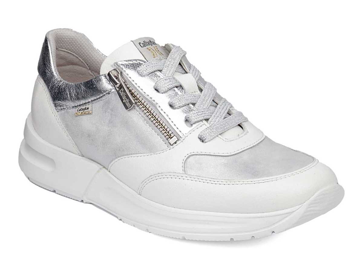 Scarpe Da Ginnastica Callaghan 92121 Dorcas S.I.L Donna Bianche Argento | YTF3886UX