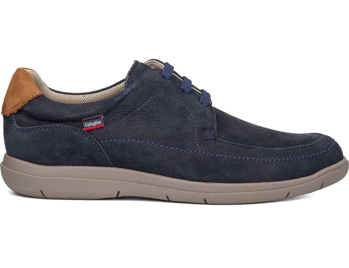 Scarpe Stringate Callaghan 46804 Duna Uomo Blu Marroni | QNW6453LN