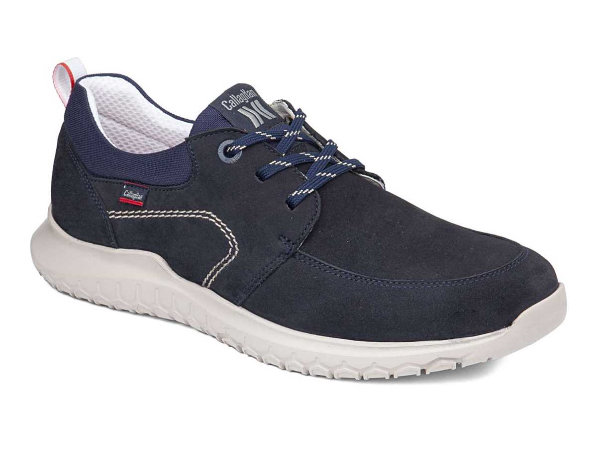 Scarpe Stringate Callaghan 53700 Suv Marine Cro Uomo Blu Nere | FJS813RZ