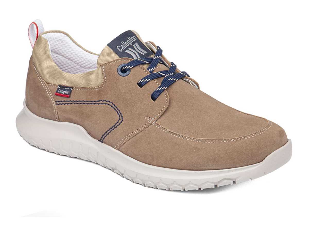 Scarpe Stringate Callaghan 53700 Suv Marine Cro Uomo Beige Blu | RLY10098BZ