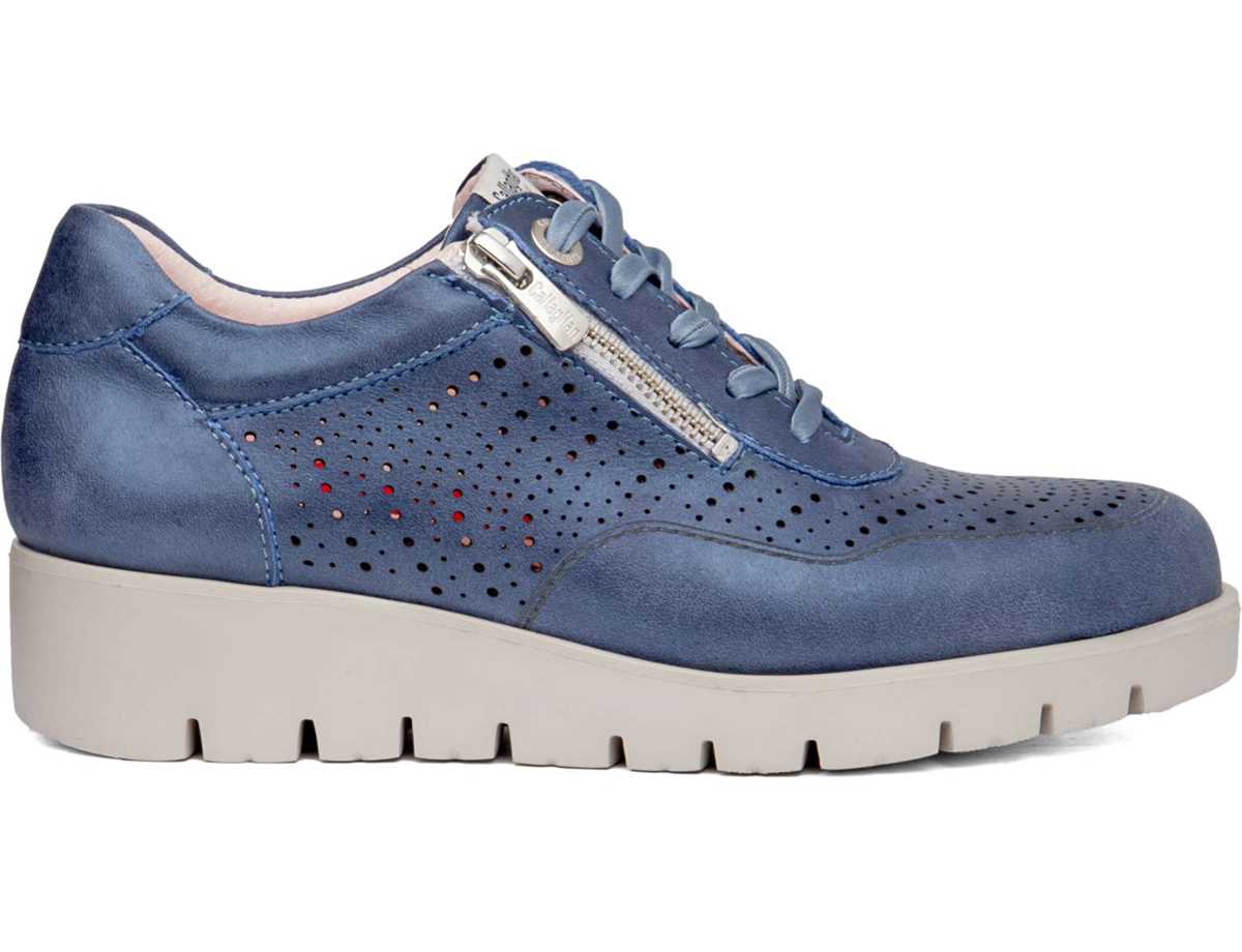 Scarpe da Ginnastica con Plateau Callaghan 89894 Haman Donna Blu Scuro | ANT9093YP