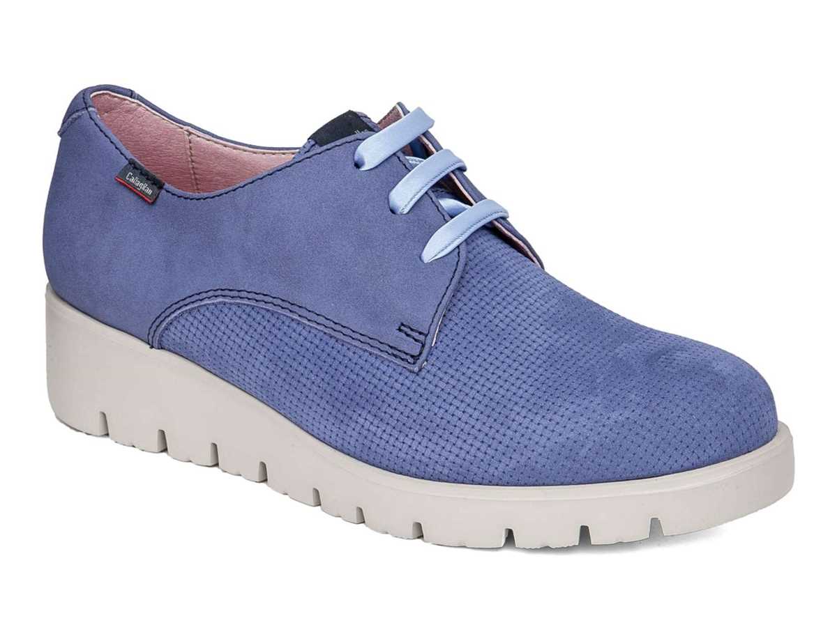 Scarpe da Ginnastica con Plateau Callaghan 89824 Haman Donna Blu | DED6456BK