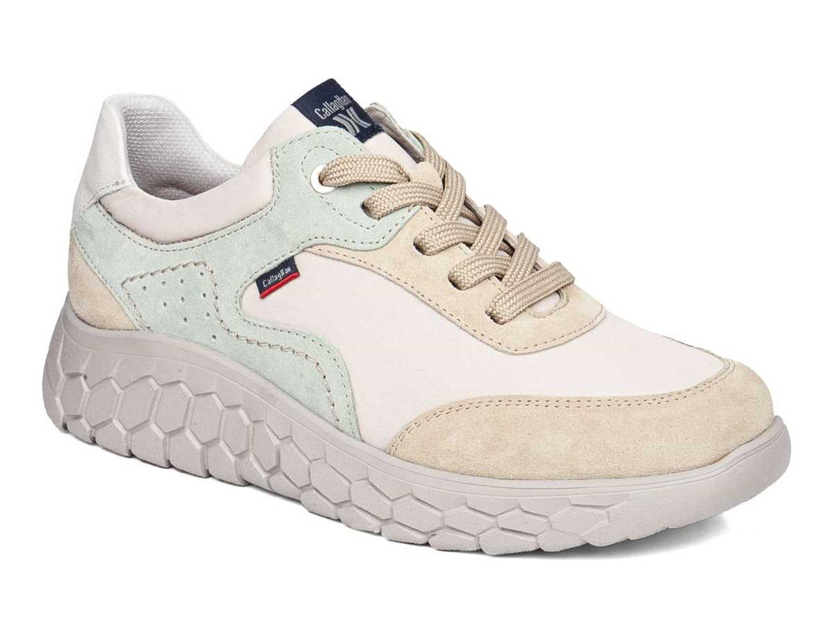 Scarpe da Ginnastica con Plateau Callaghan 60004 Suv Sra. Donna Beige Verdi | EUQ8257AM