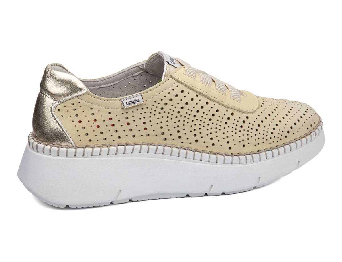 Scarpe da Ginnastica con Plateau Callaghan 53600 Circular Sra. Donna Gialle Beige | GVR3941TG