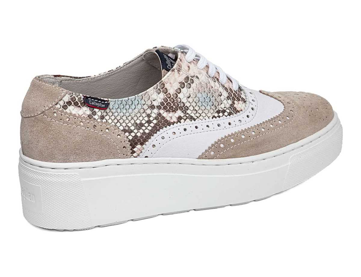 Scarpe da Ginnastica con Plateau Callaghan 14926 Moon Line Donna Beige Bianche | QDD3512CY